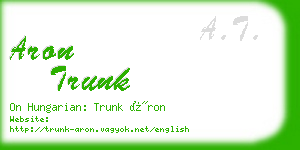 aron trunk business card